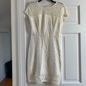 White lace dress